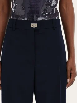 Cashmere blend tailored trouser - Women