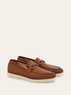 Casual loafer with Gancini ornament - Men