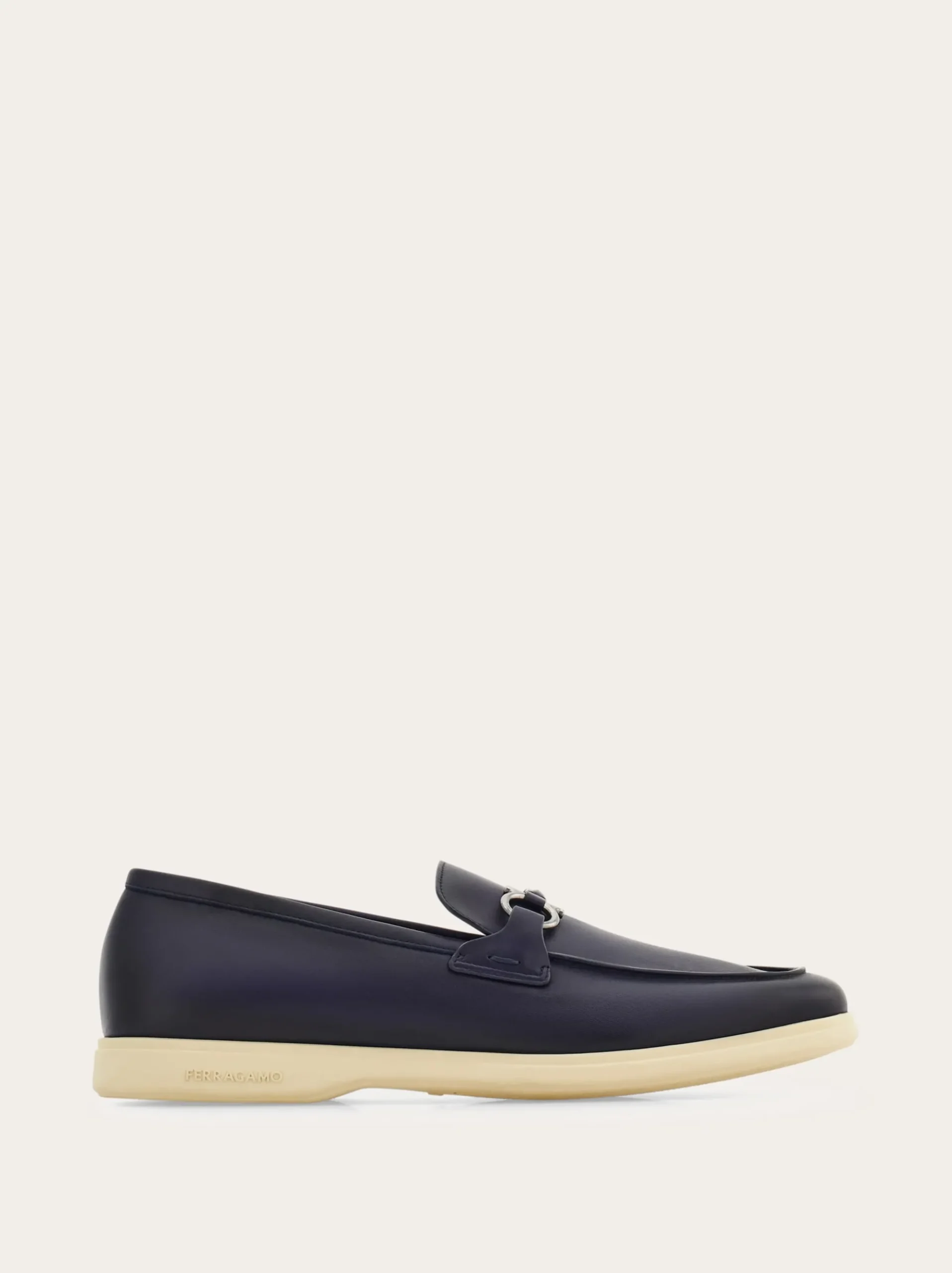 Casual loafer with Gancini ornament - Men
