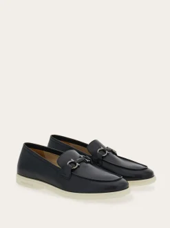 Casual loafer with Gancini ornament - Men