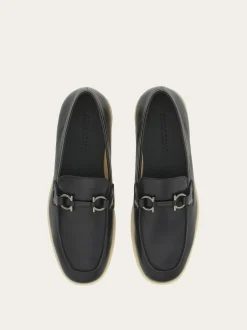 Casual loafer with Gancini ornament - Men