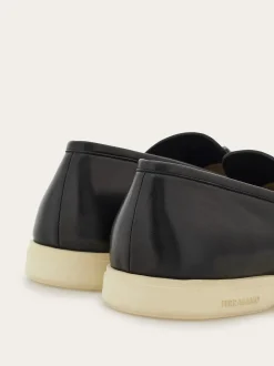 Casual loafer with Gancini ornament - Men