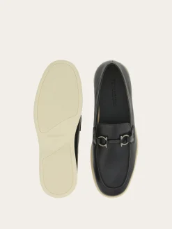 Casual loafer with Gancini ornament - Men