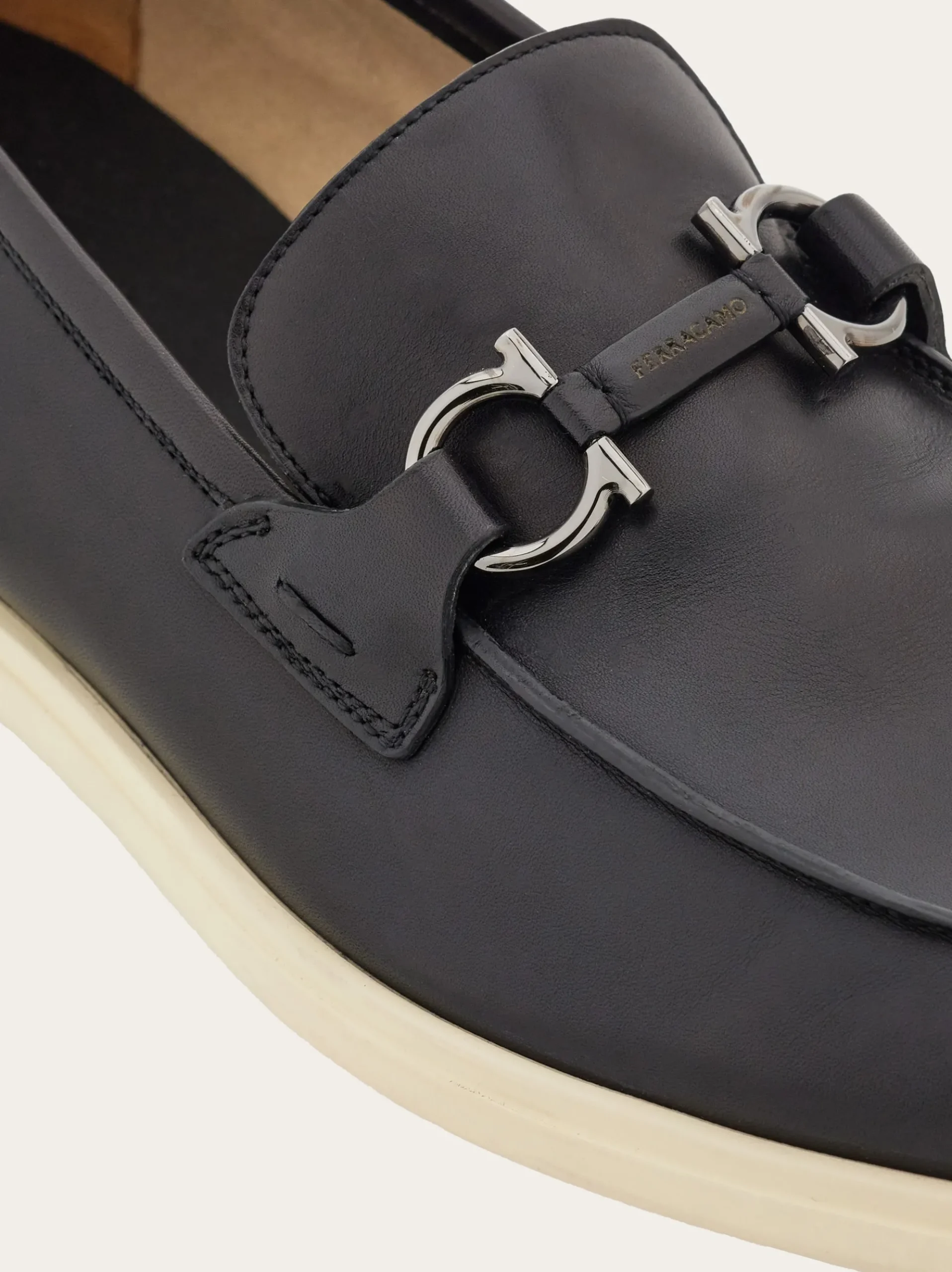 Casual loafer with Gancini ornament - Men