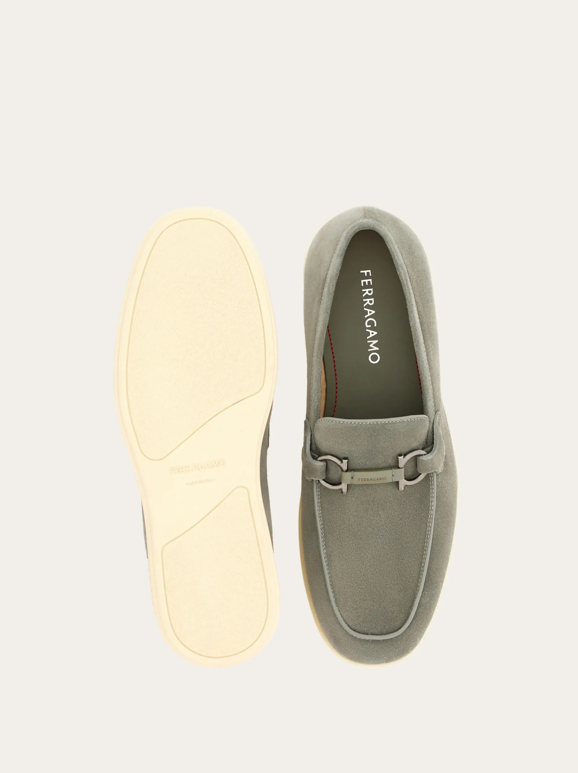 Casual loafer with Gancini ornament - Men