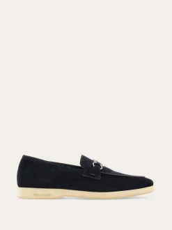 Casual loafer with Gancini ornament - Men
