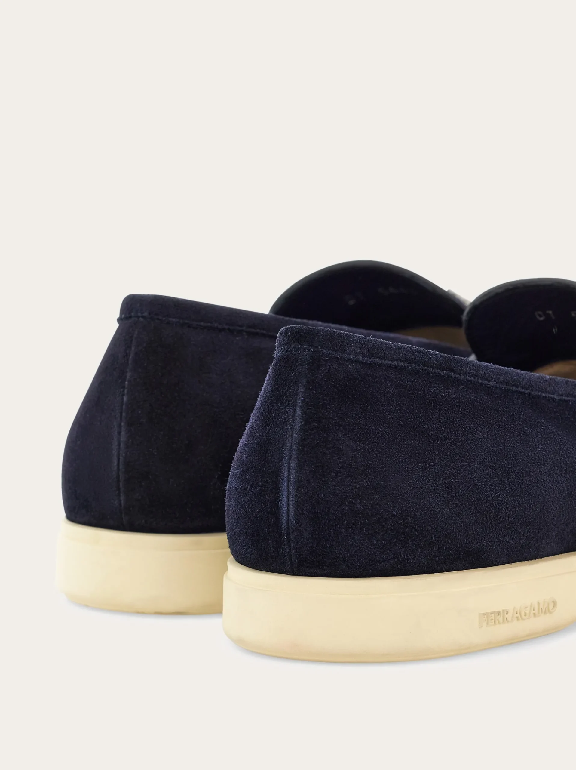 Casual loafer with Gancini ornament - Men