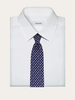 Charms print silk tie - Men
