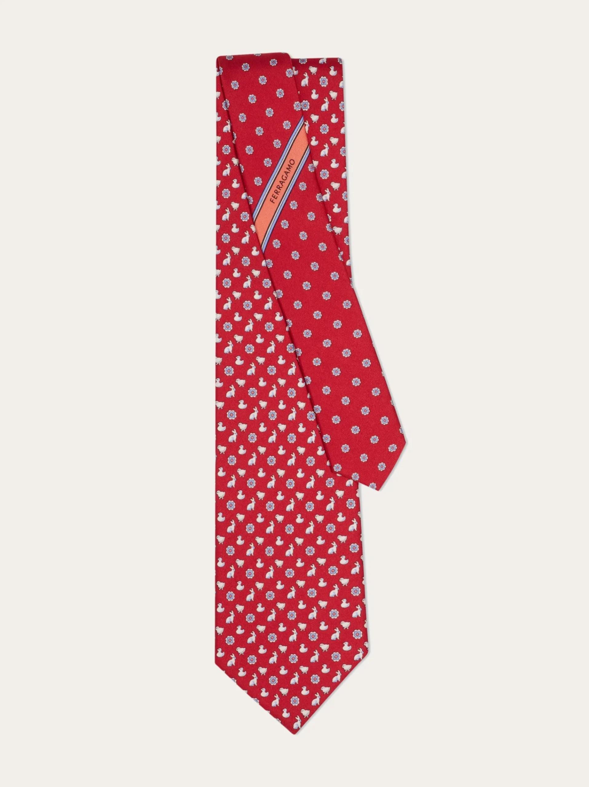 Charms print silk tie - Men