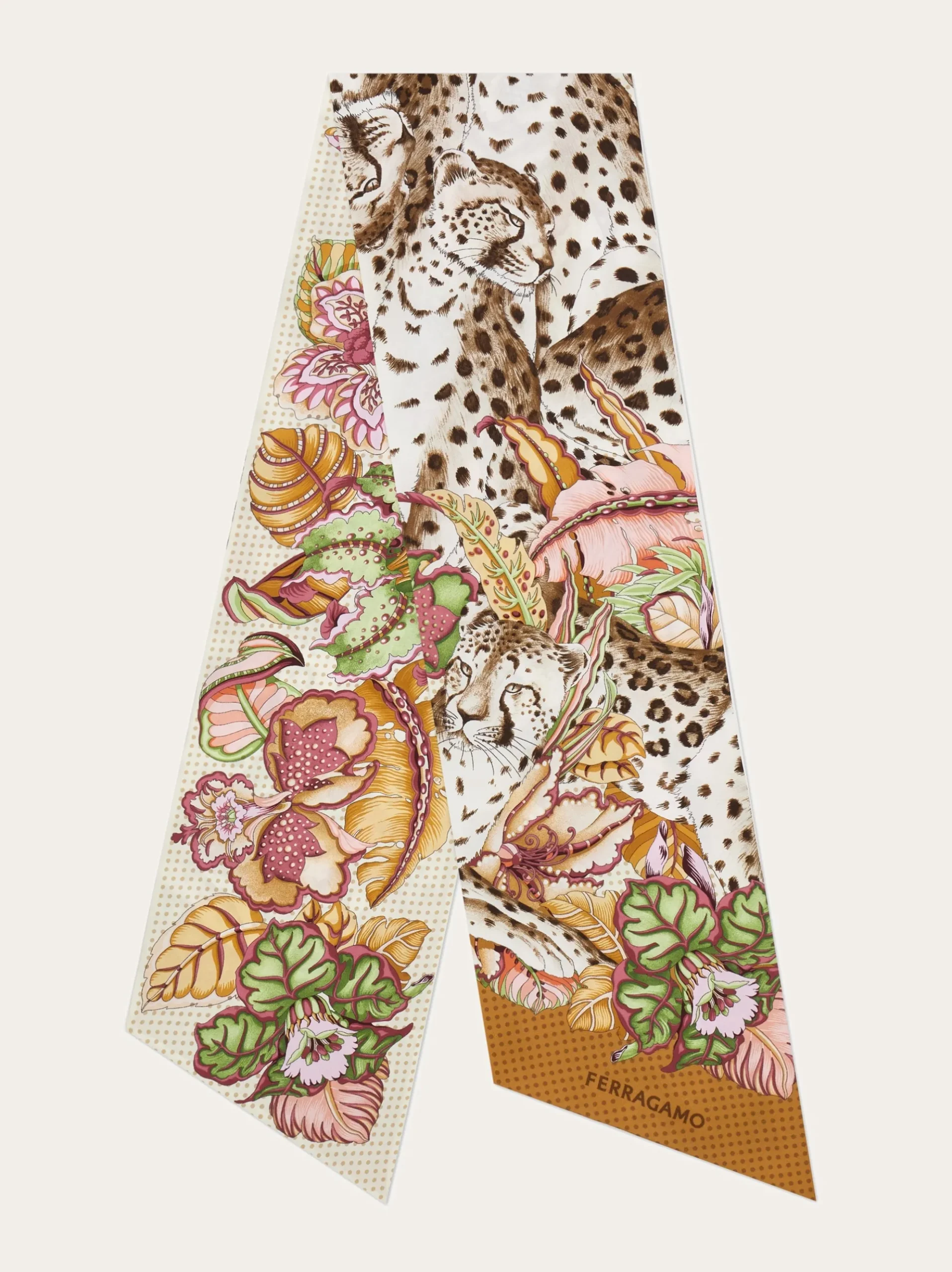 Cheetahs print silk bandeau - Women