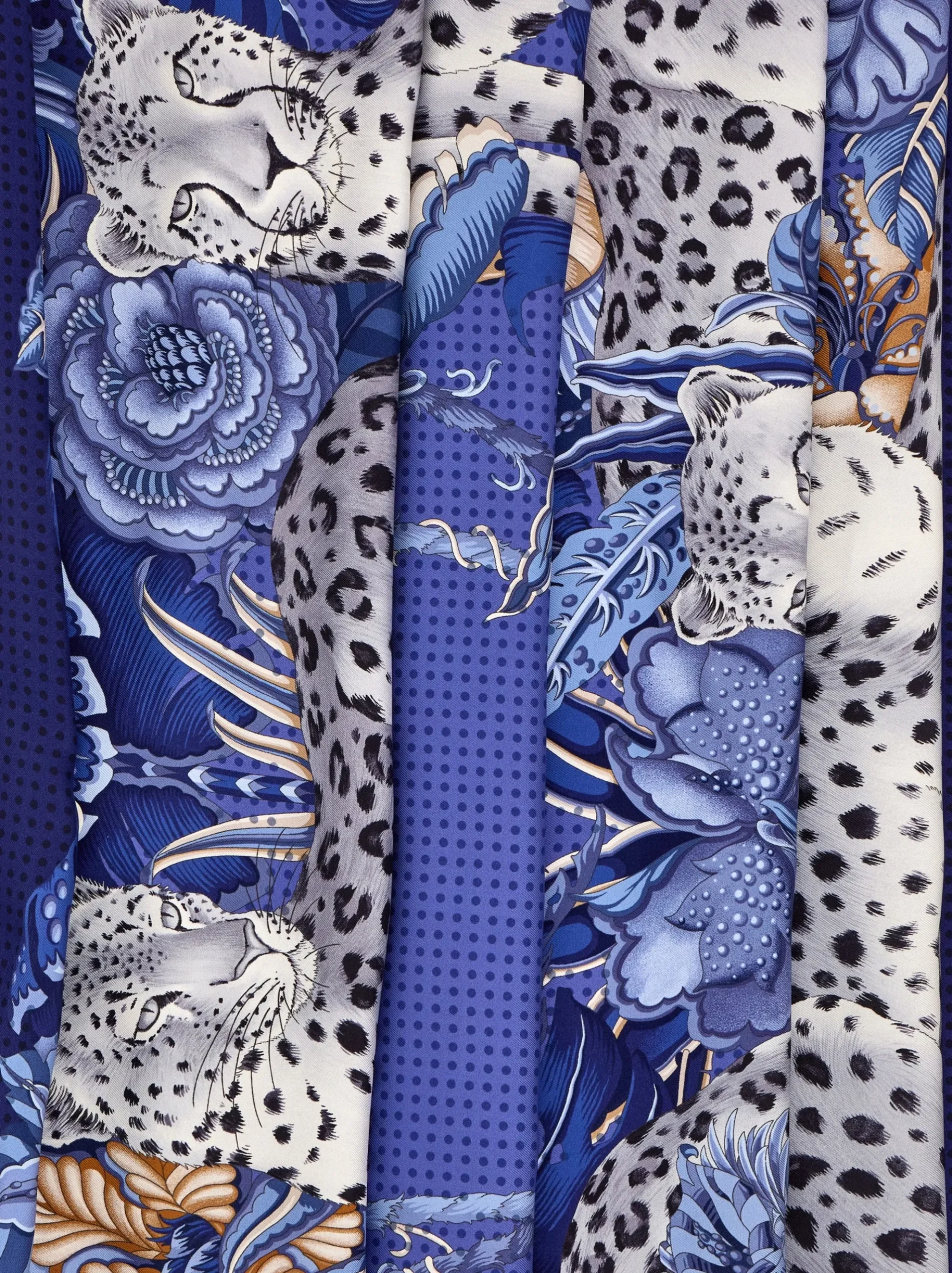 Cheetahs print silk scarf - Women