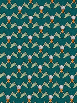 Club print silk tie - Men