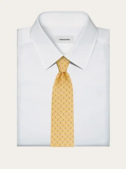 Club print silk tie - Men