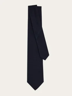 Cotton and silk piquet tie - Men