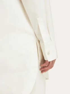 Cotton and silk shirt dress - Women