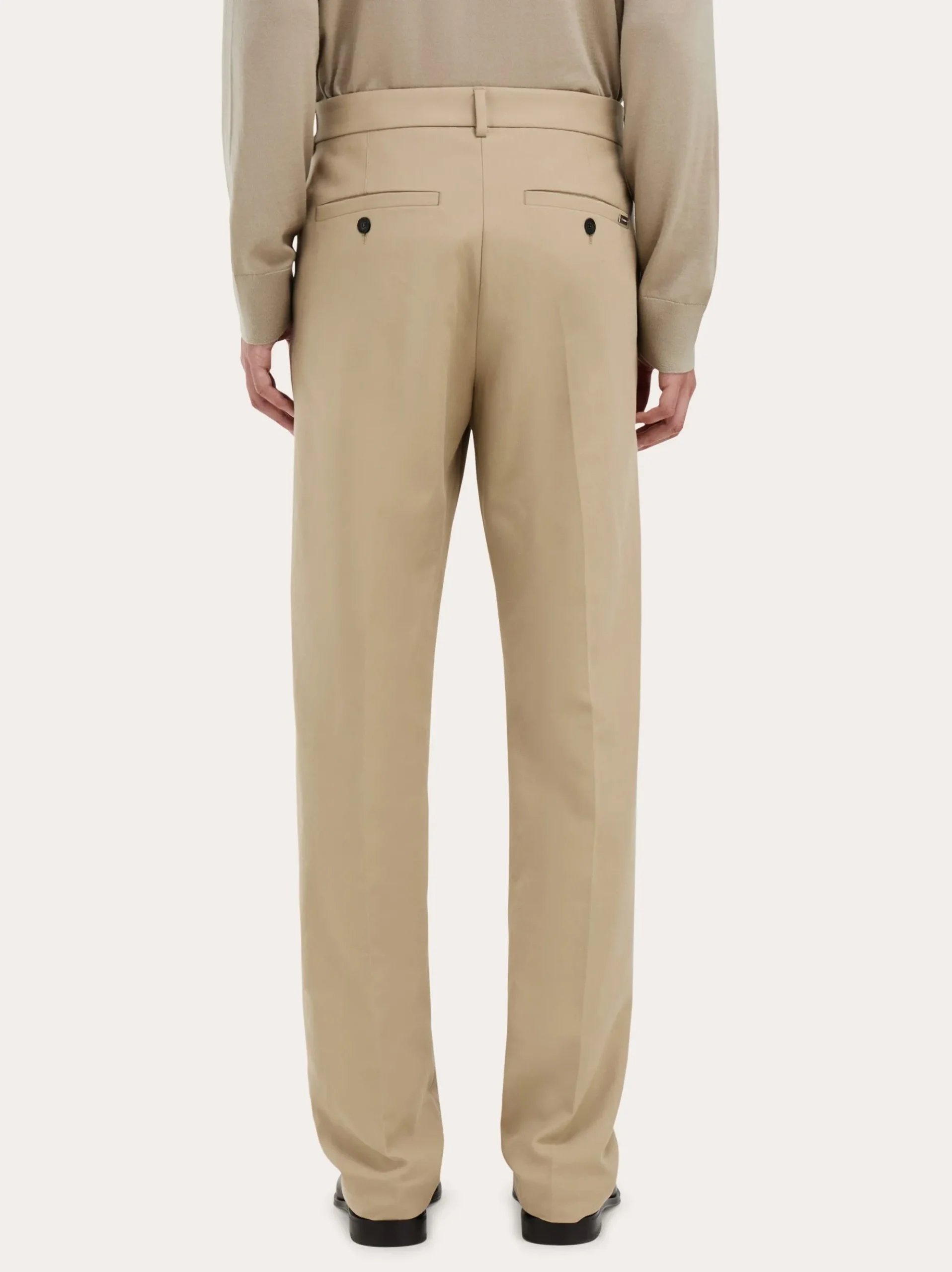 Cotton cashmere chinos - Men