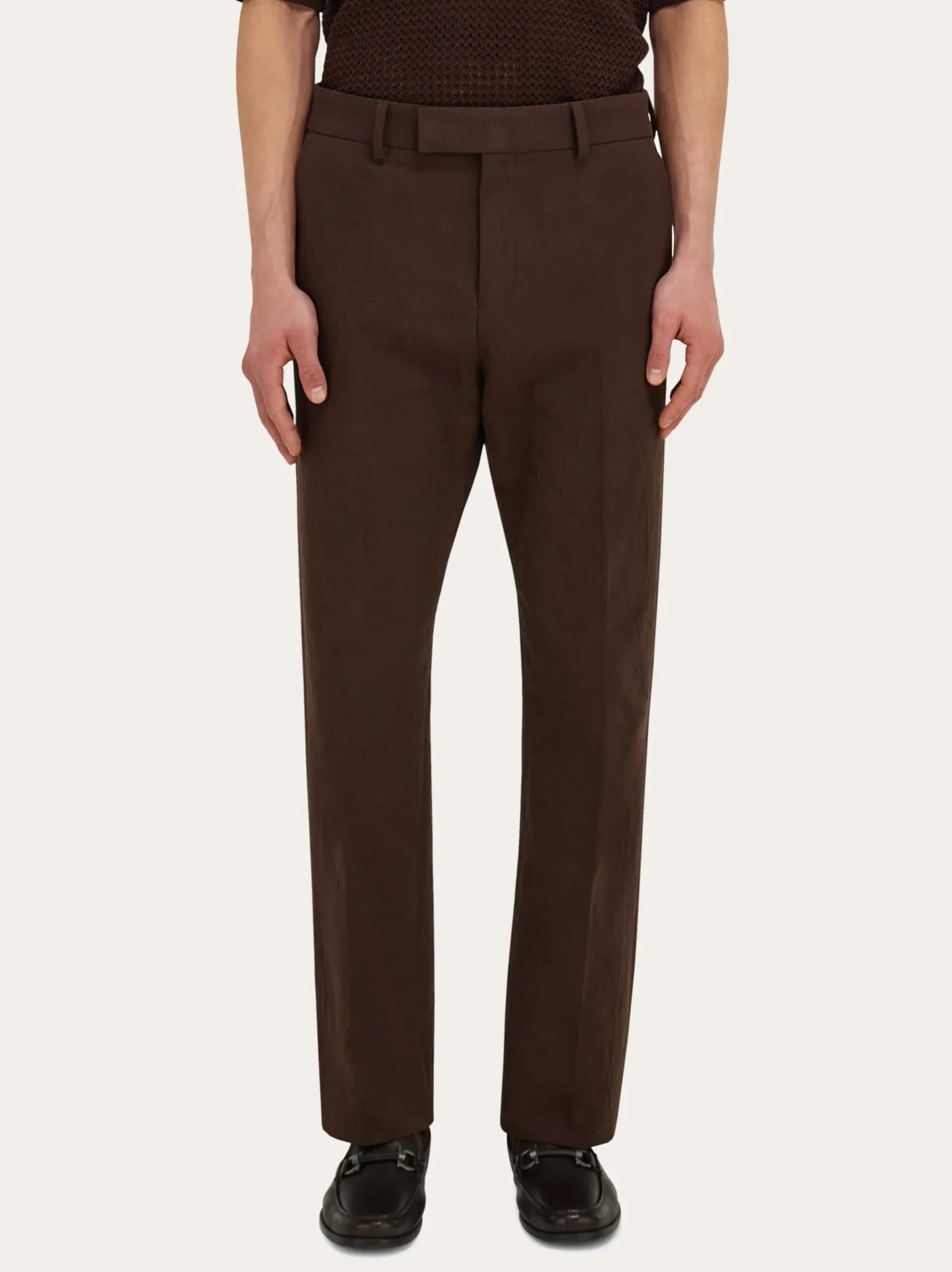 Cotton cashmere chinos - Men