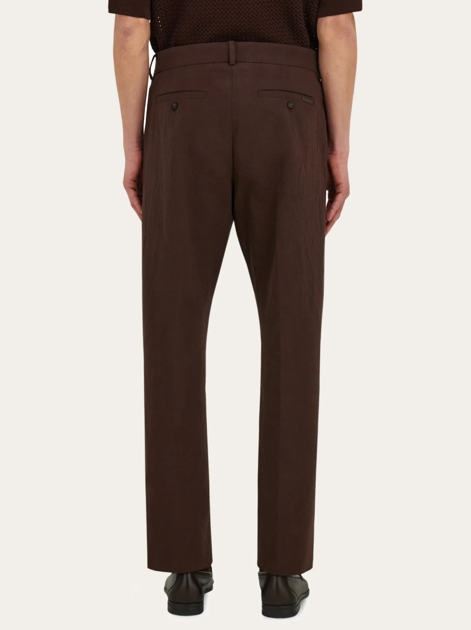 Cotton cashmere chinos - Men