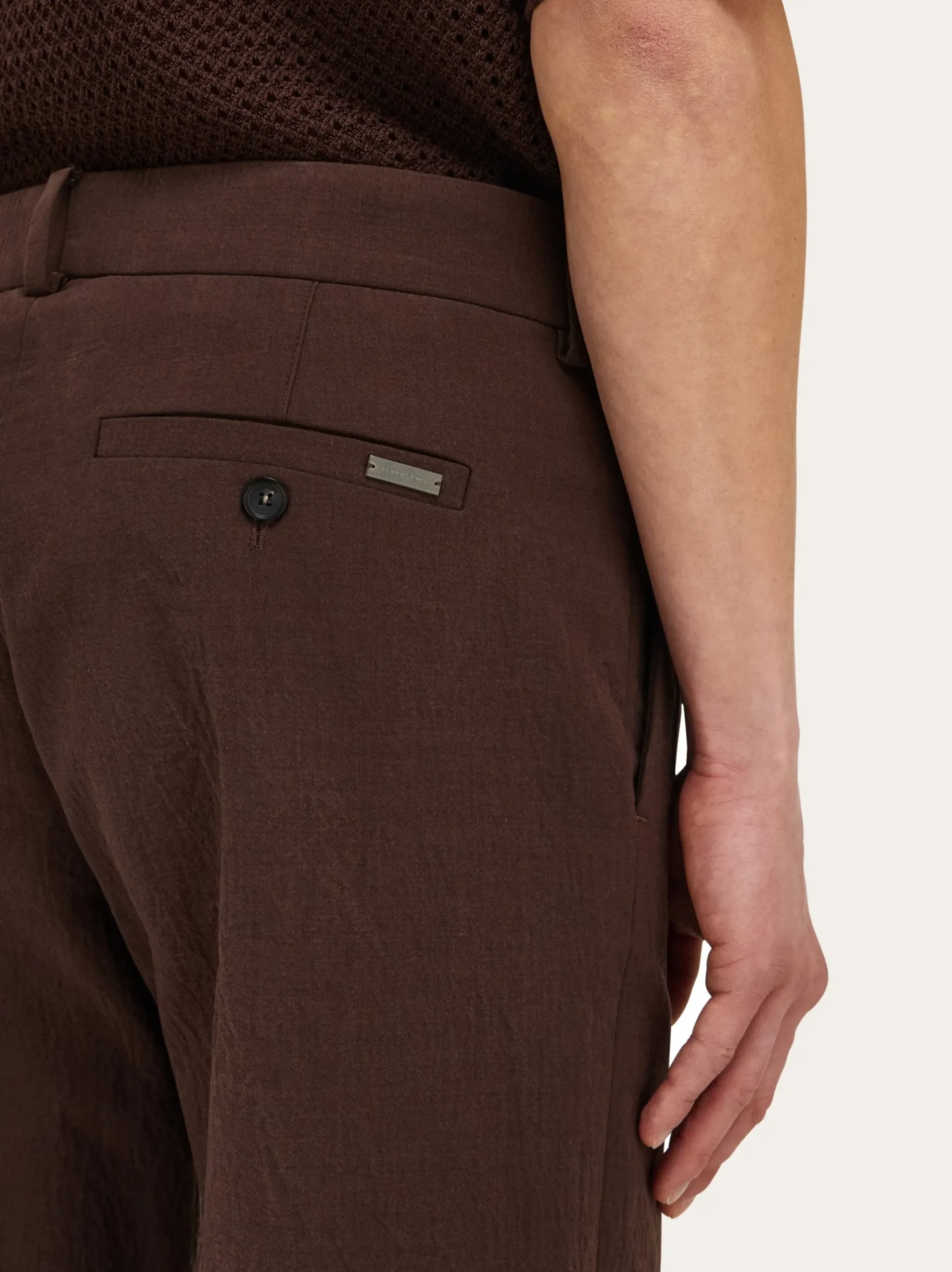 Cotton cashmere chinos - Men