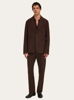 Cotton cashmere chinos - Men