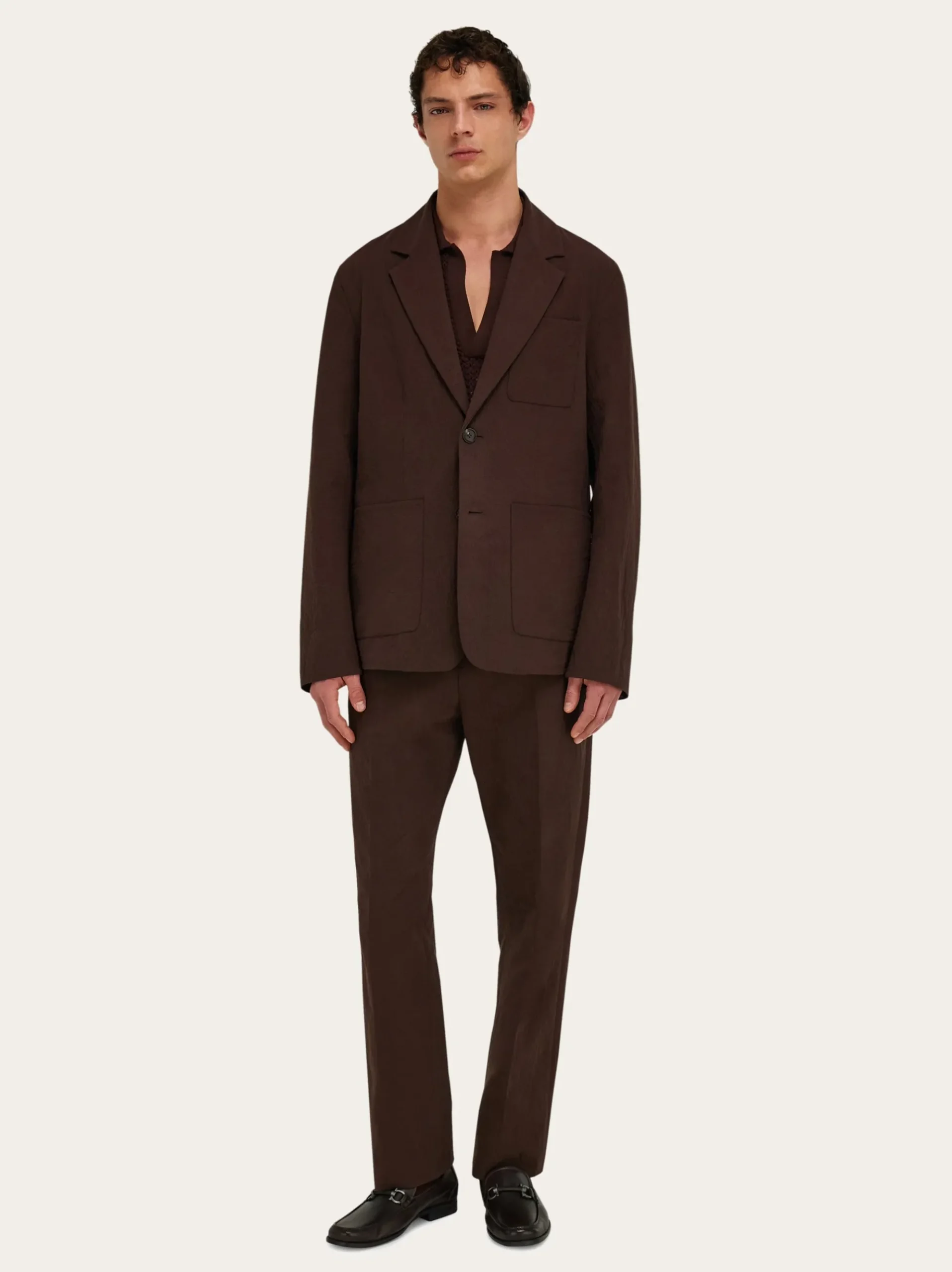 Cotton cashmere chinos - Men