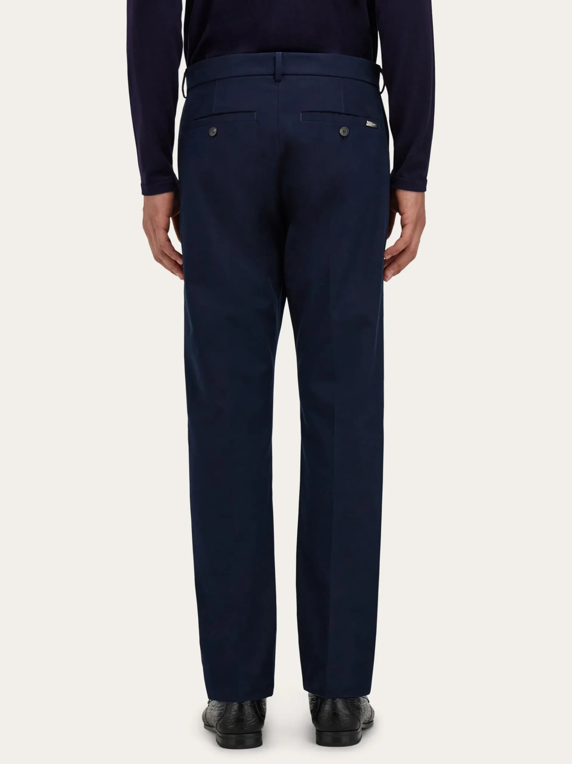 Cotton cashmere chinos - Men