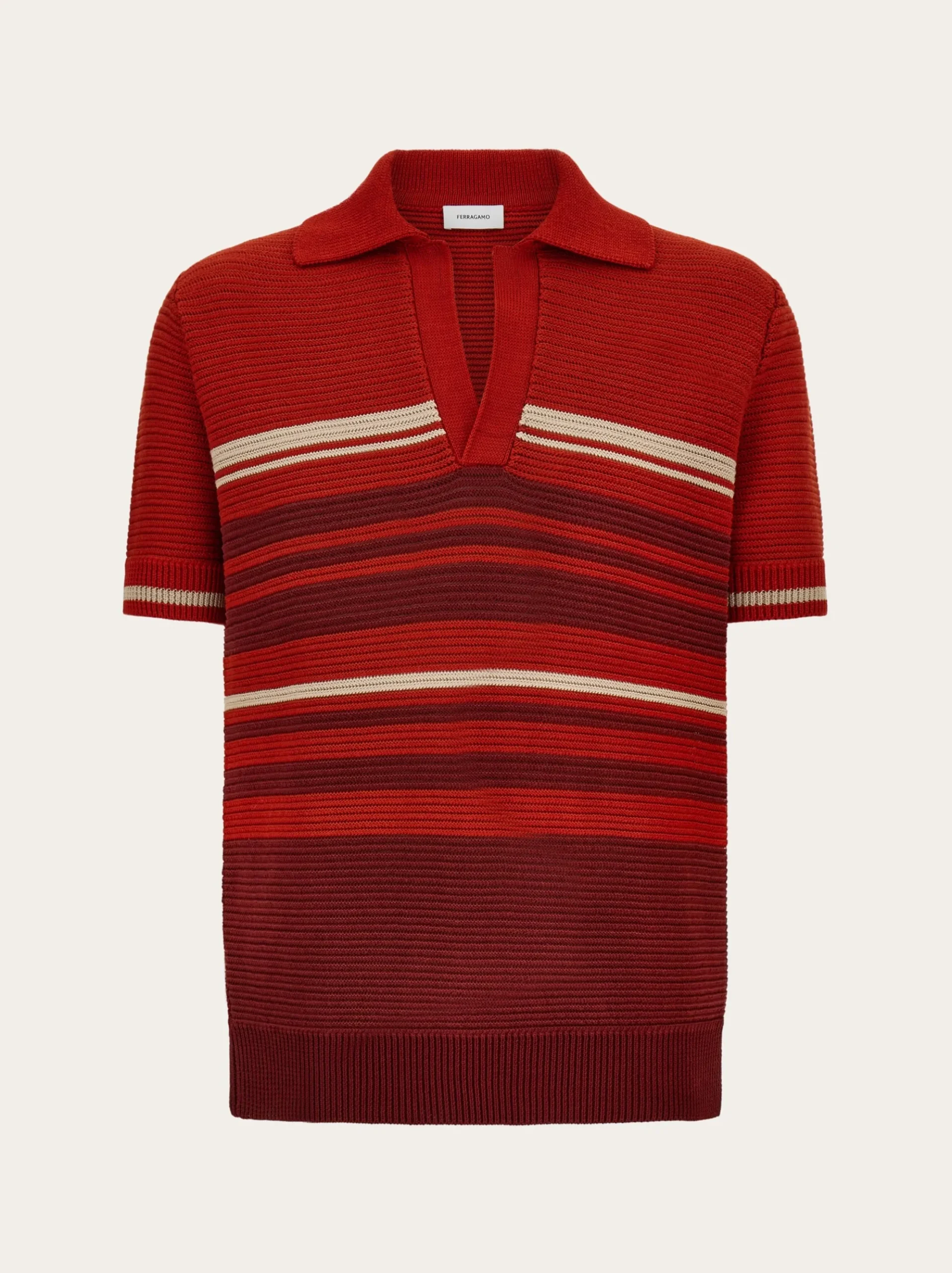 Cotton knit polo shirt - Men