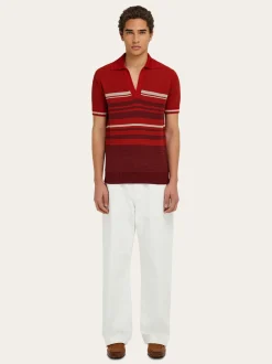Cotton knit polo shirt - Men