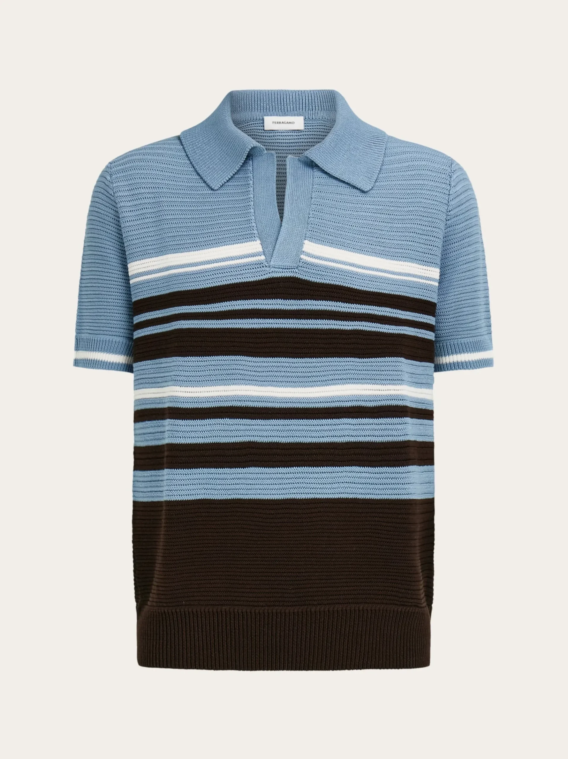 Cotton knit polo shirt - Men
