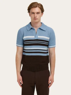 Cotton knit polo shirt - Men