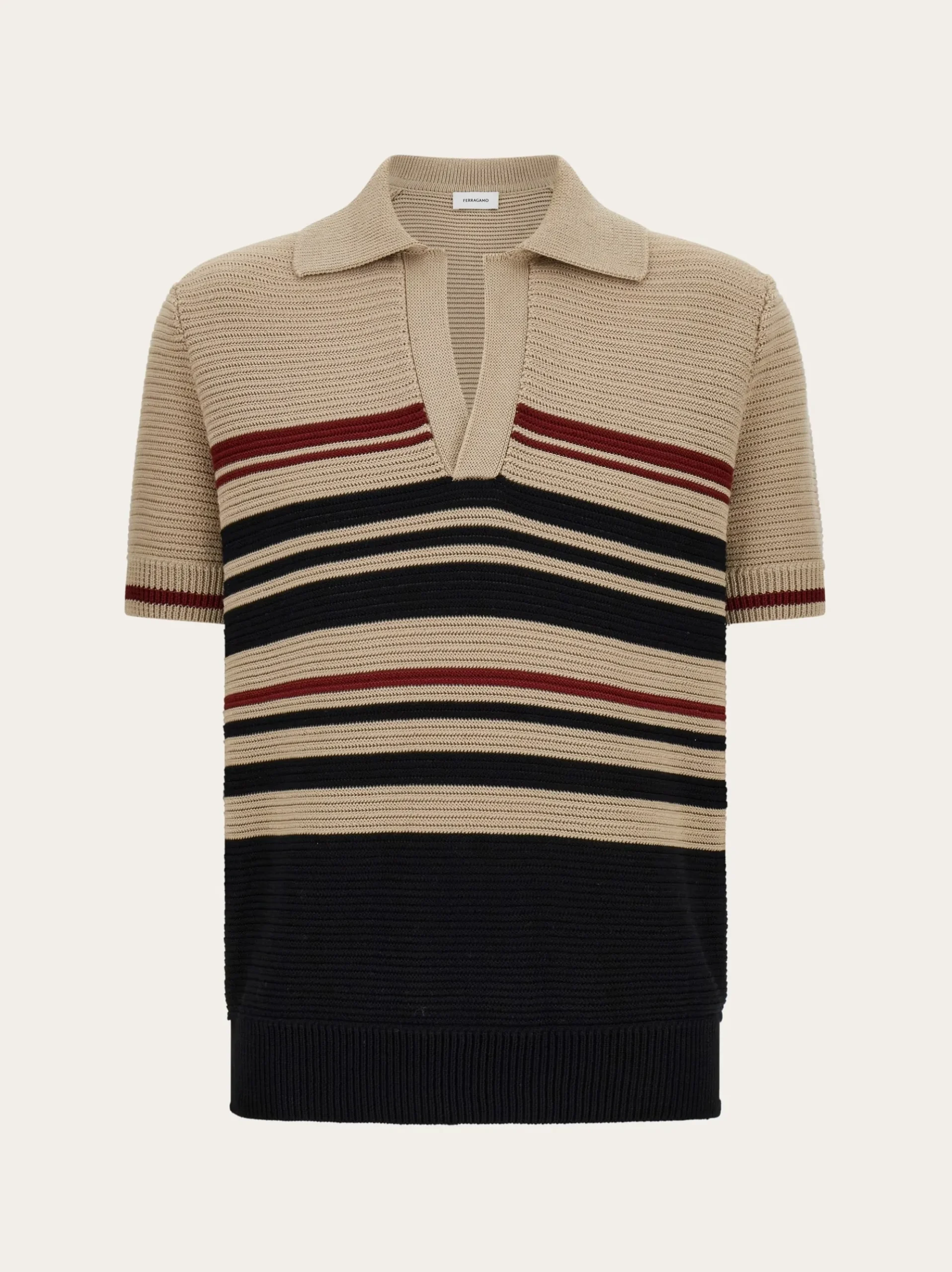 Cotton knit polo shirt - Men