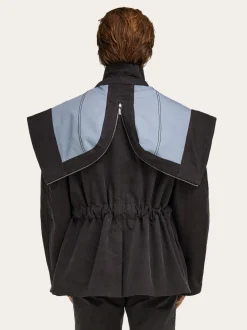 Cropped parka with hood - Men