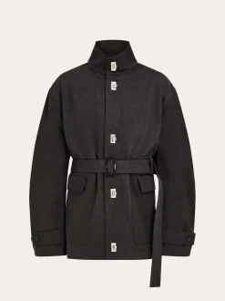 Cropped parka with hood - Men