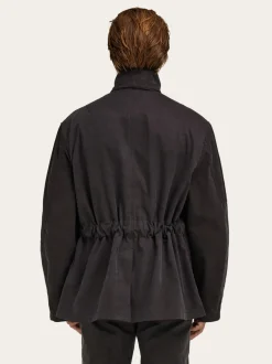 Cropped parka with hood - Men