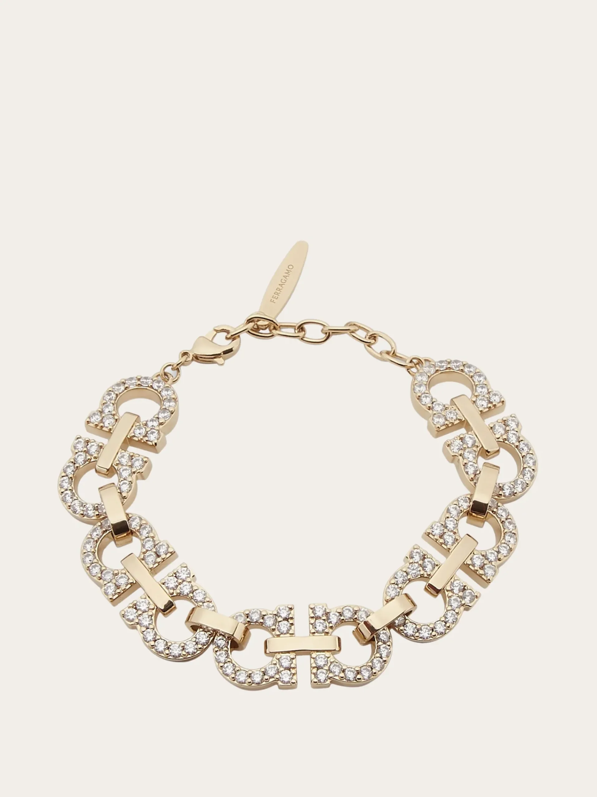 Crystal embellished Gancini bracelet - Women