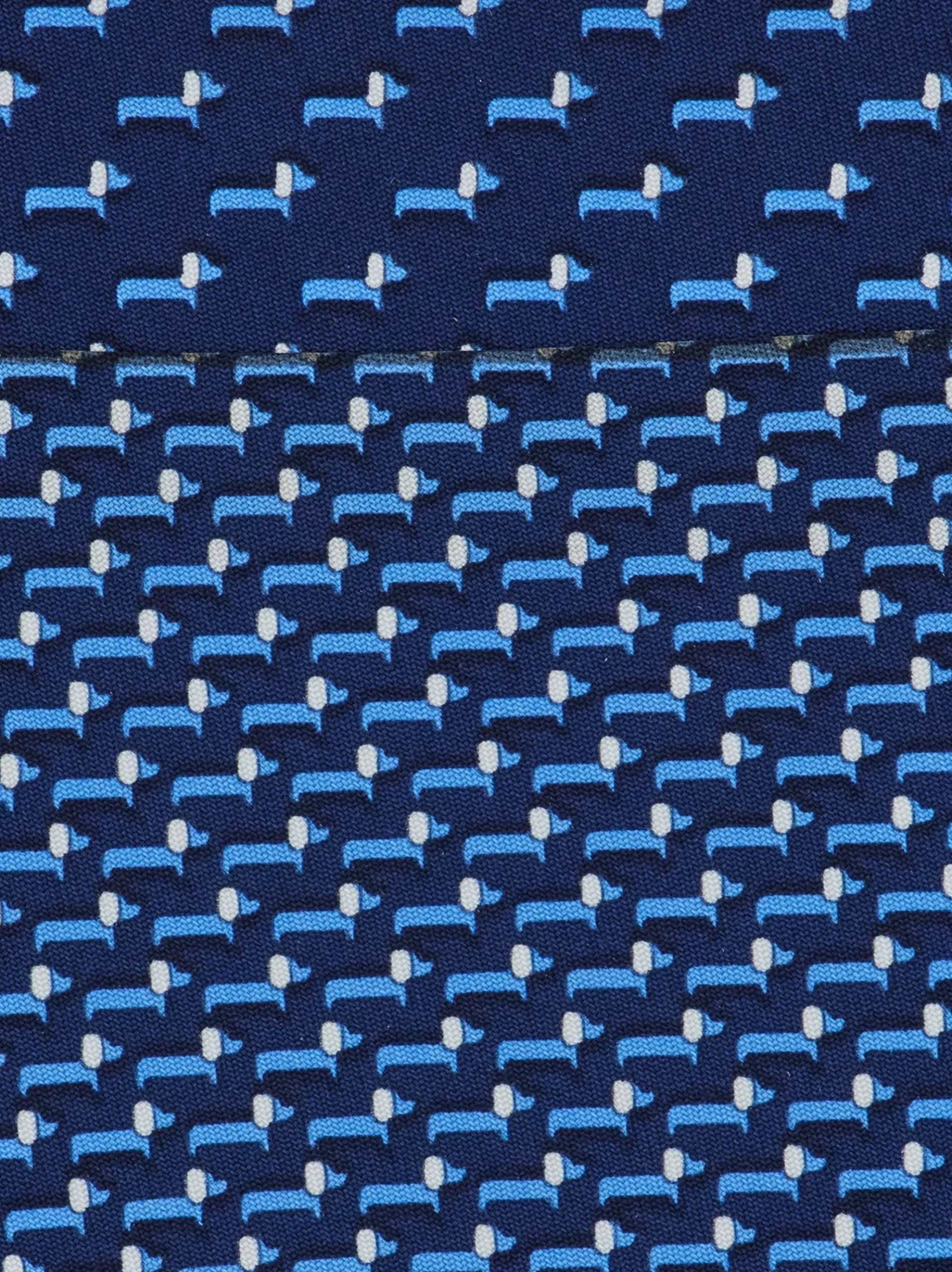 Dachshund print silk tie - Men