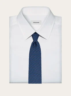 Dachshund print silk tie - Men