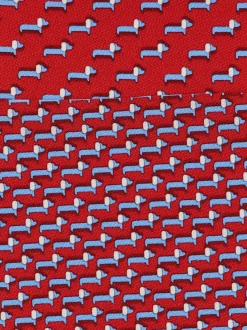 Dachshund print silk tie - Men