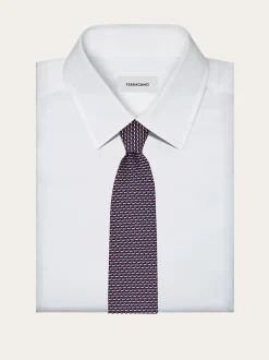 Dachshund print silk tie - Men