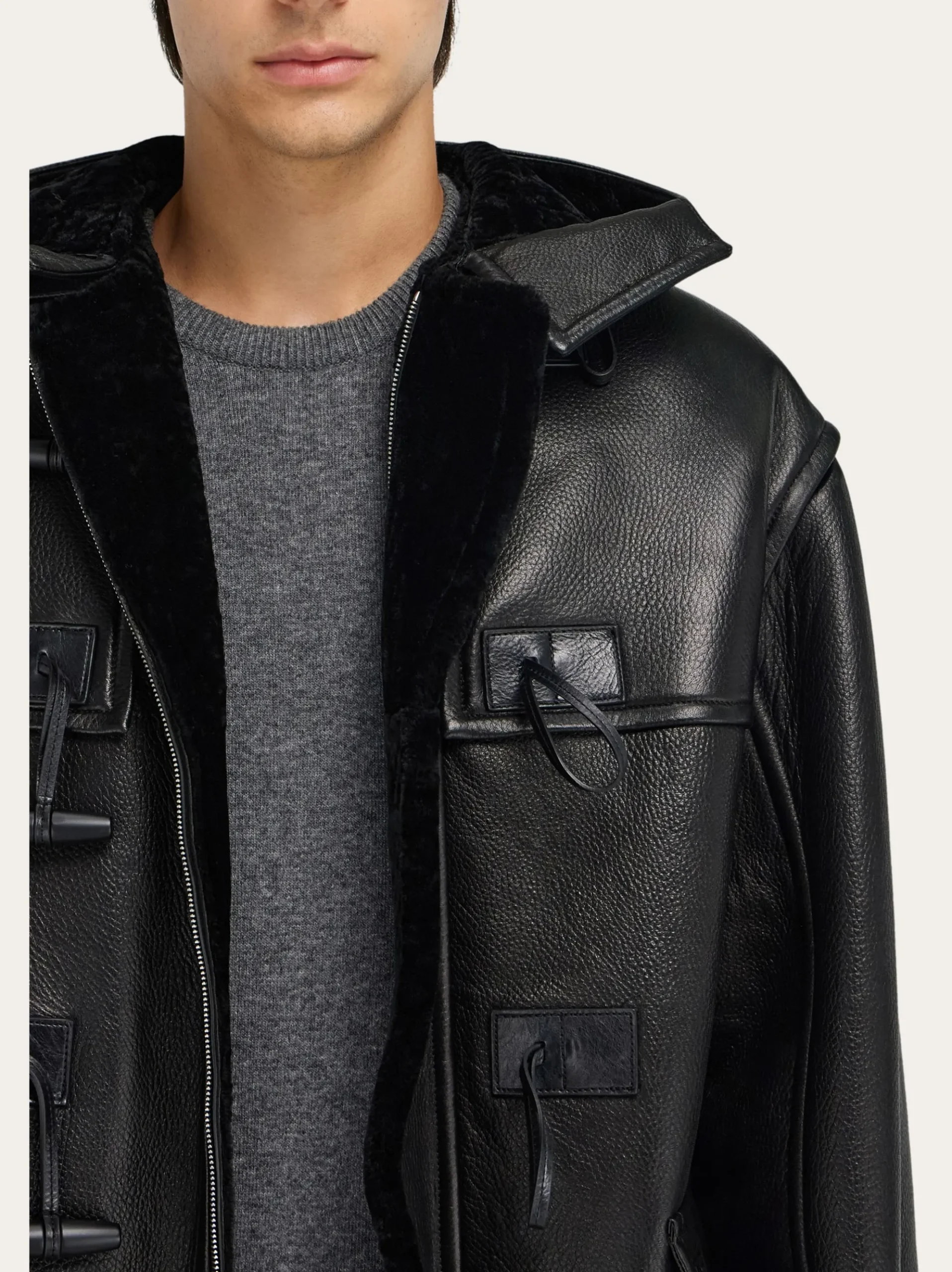 Deerskin padded blouson - Men