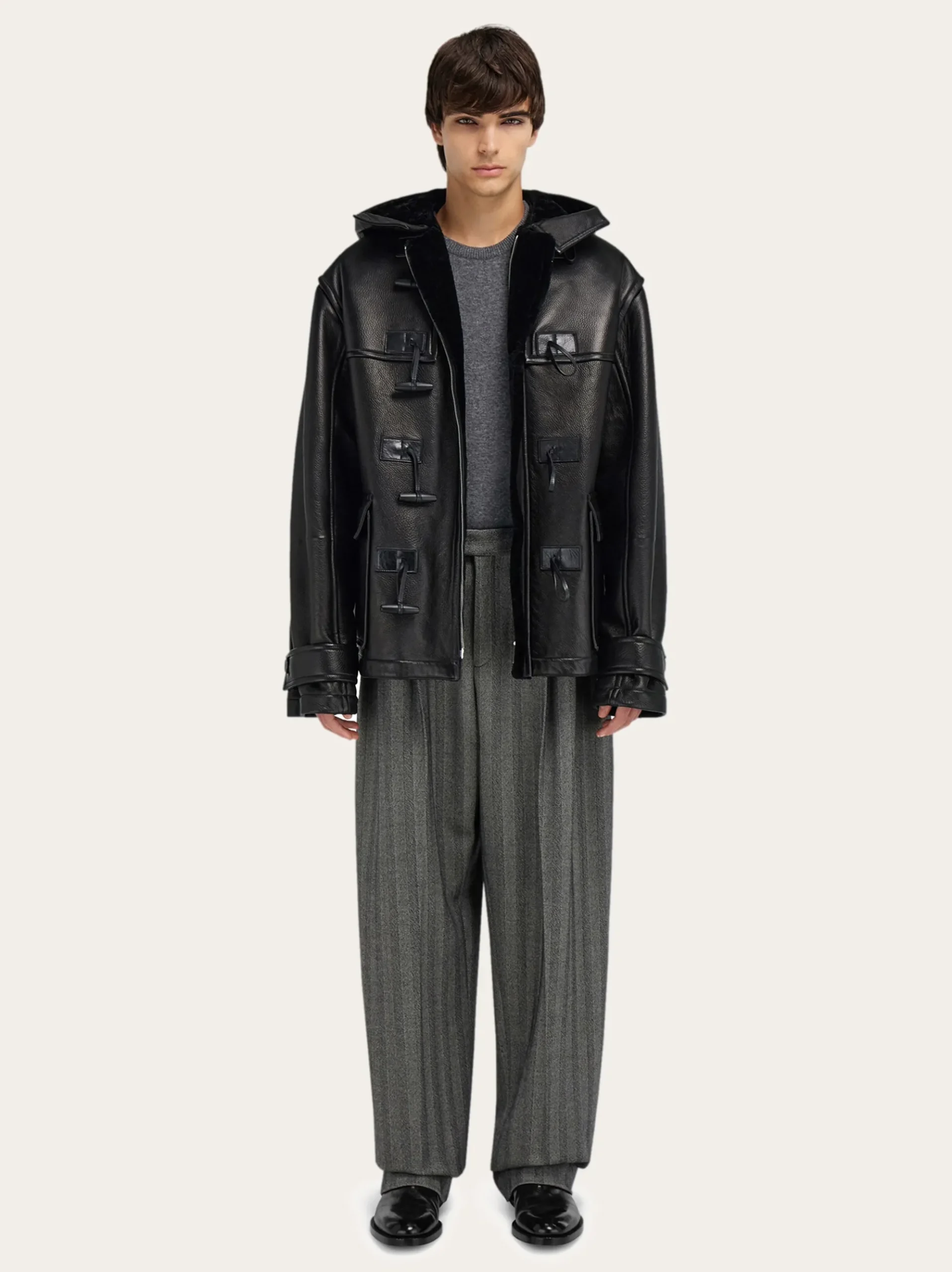 Deerskin padded blouson - Men