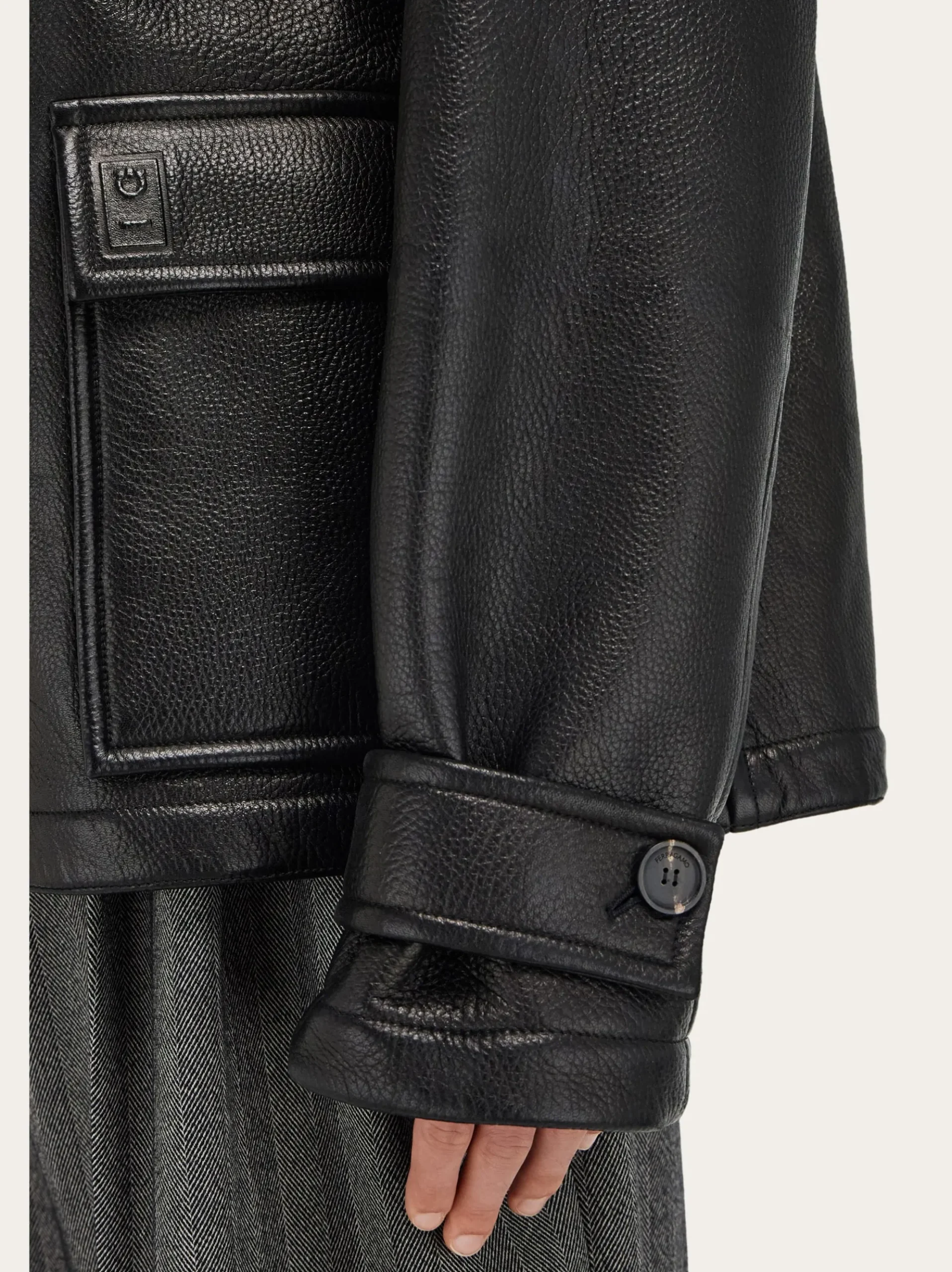 Deerskin padded blouson - Men