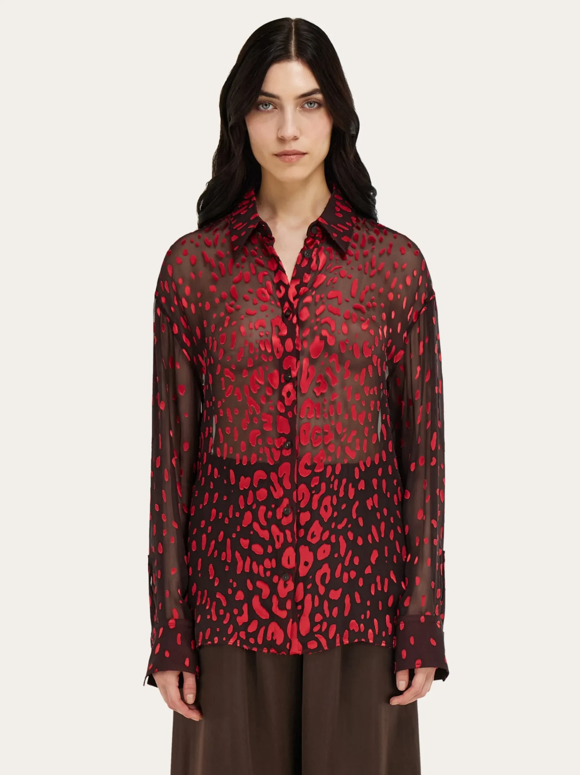 Devoré georgette shirt - Women