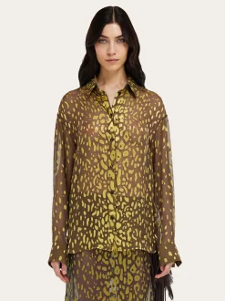 Devoré georgette shirt - Women