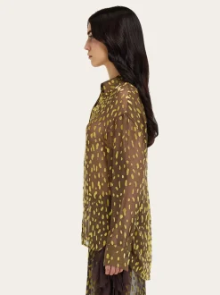 Devoré georgette shirt - Women