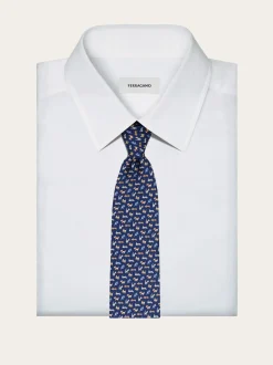 Dogs print silk tie - Men