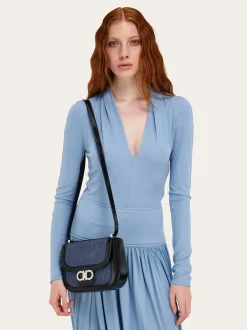 Double Gancini crossbody bag (XS) - Women