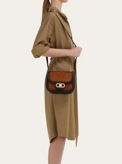 Double Gancini crossbody bag (XS) - Women