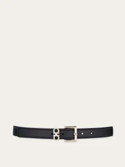 Double Gancini fixed belt - Women