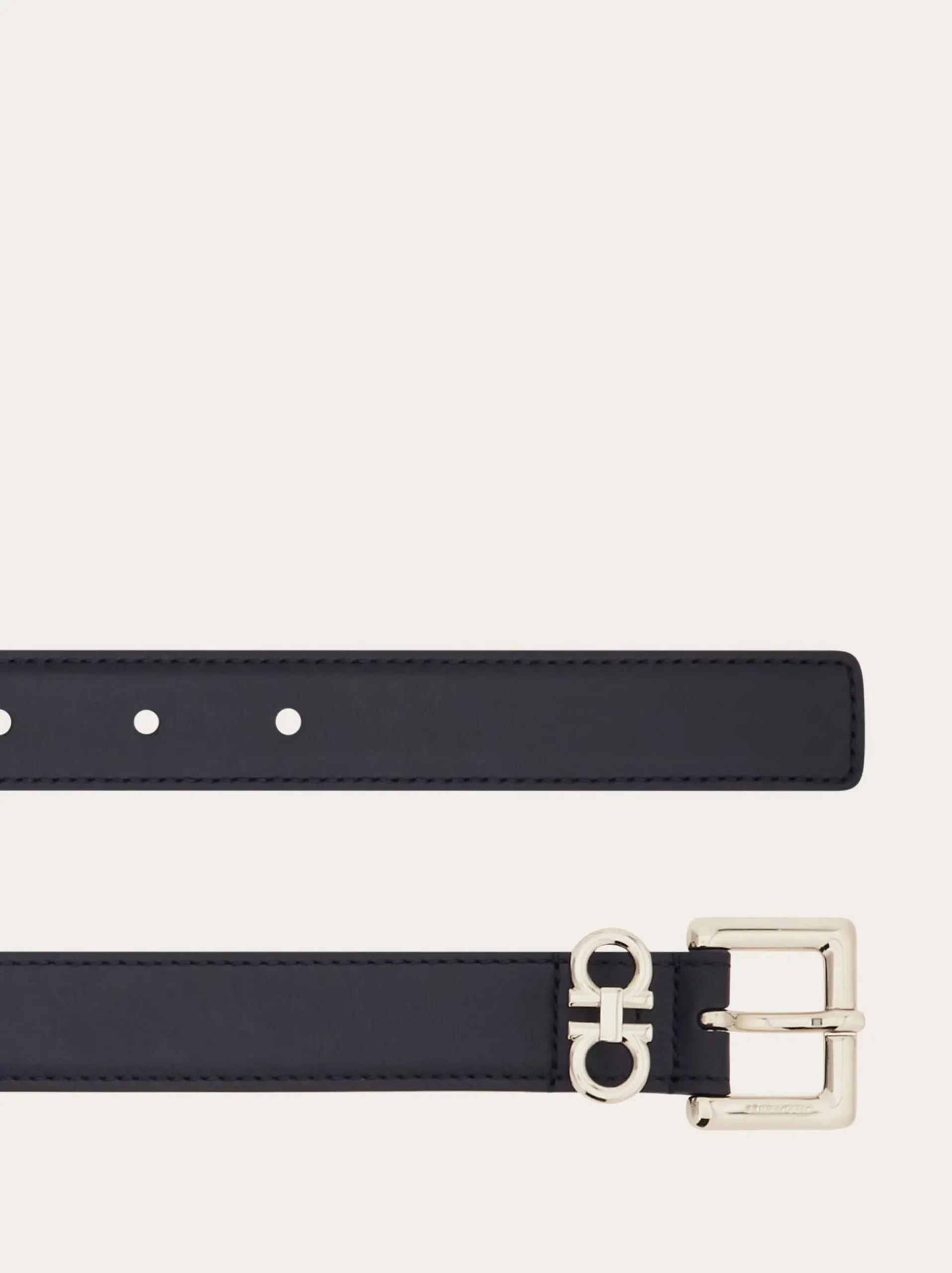 Double Gancini fixed belt - Women